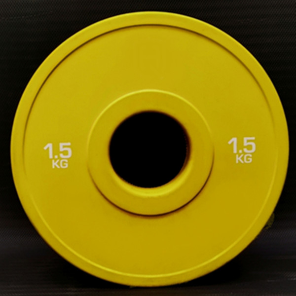 Yellow camouflage bumper plate