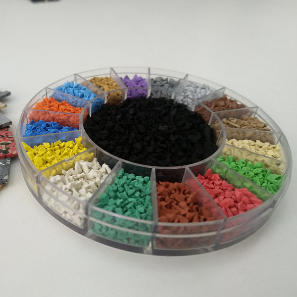 Color rubber processing